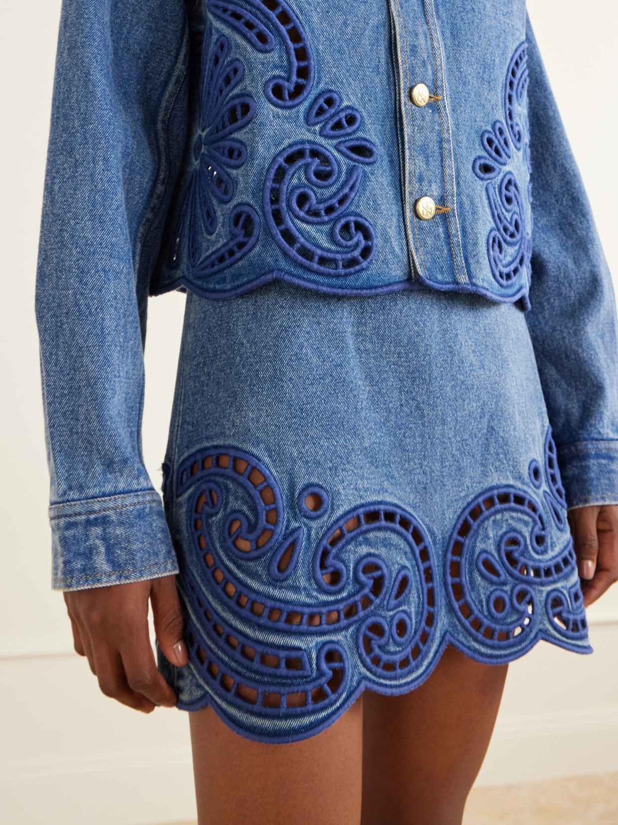 Bobbi Embroidered Denim Jacket