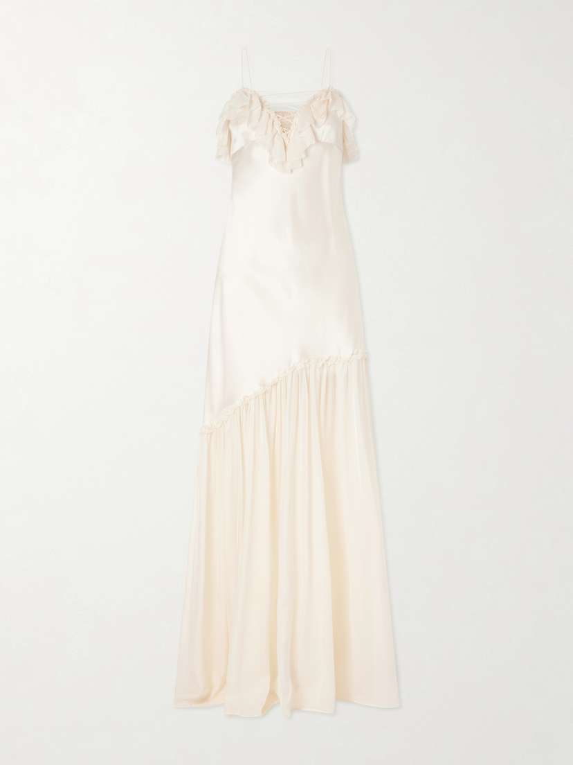 Ulla Johnson Elaria Ruched Silk Maxi Dress | Thumbnail 5