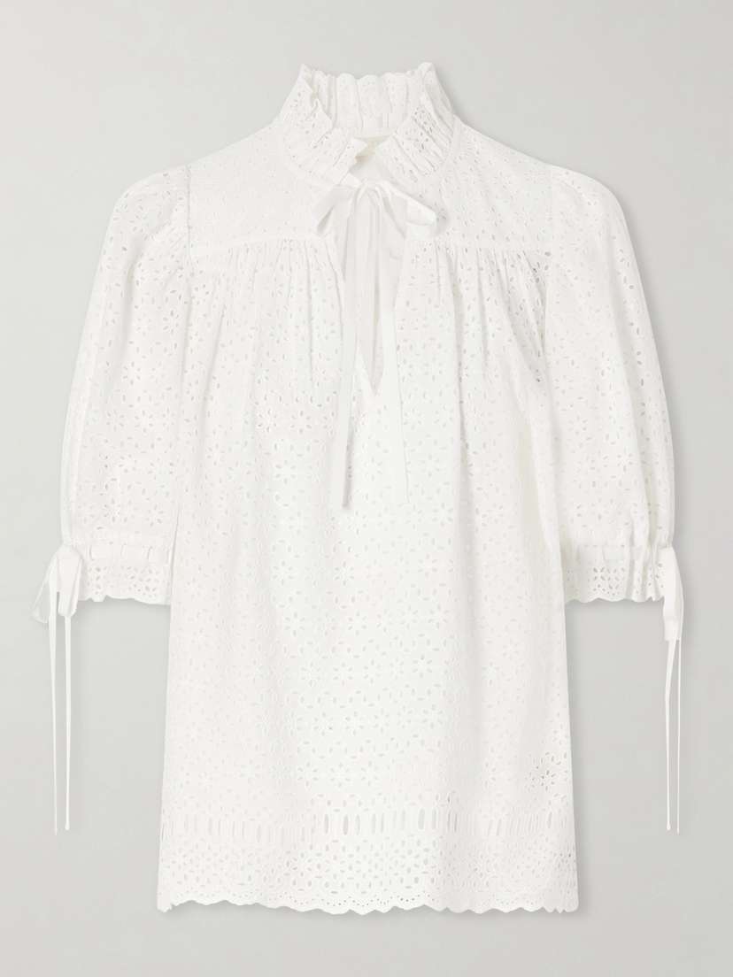 Ulla Johnson Alouette Cotton-blend Broderie Anglaise Shirt