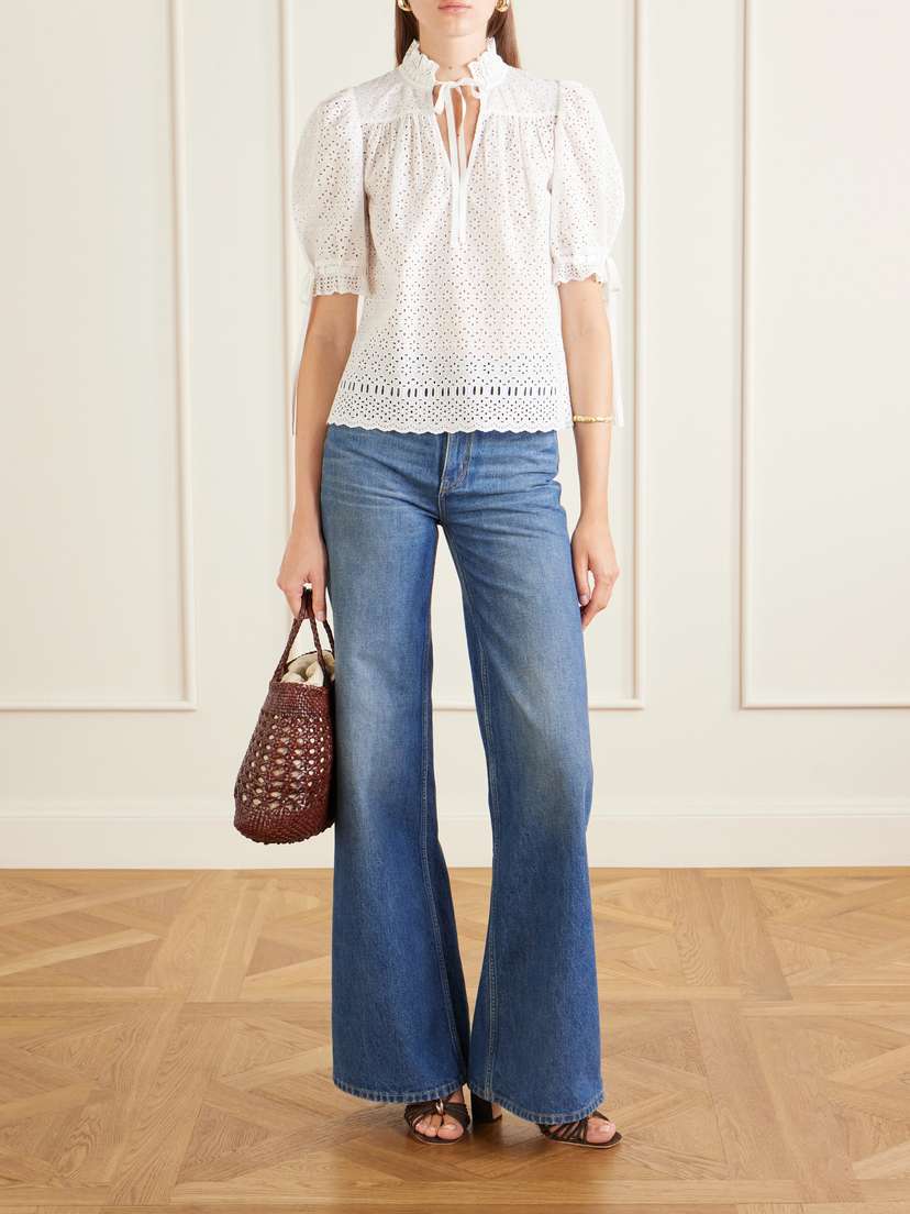 Ulla Johnson Alouette Cotton-blend Broderie Anglaise Shirt | Thumbnail 2