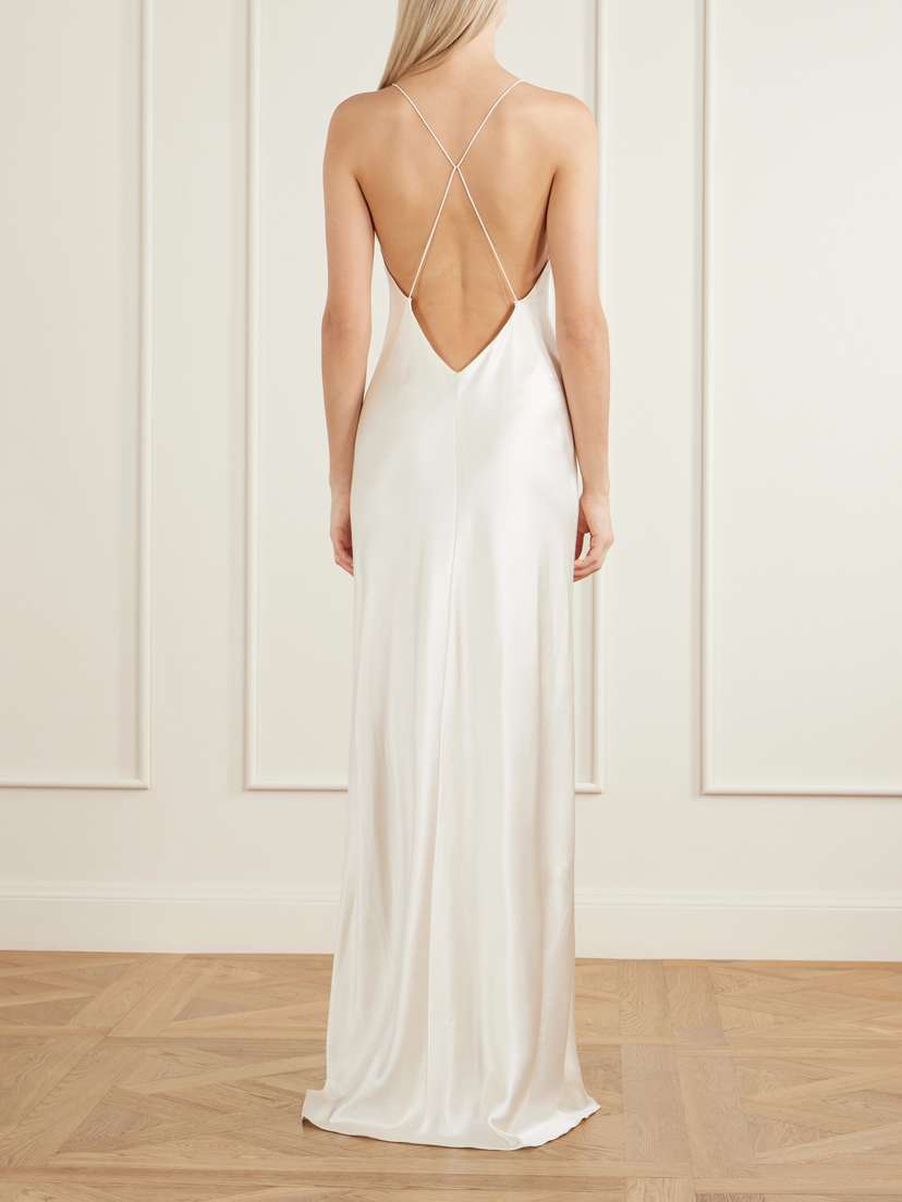 Nili Lotan Ira Silk-charmeuse Gown | Thumbnail 3 Nili Lotan Ira Silk-charmeuse Gown | Thumbnail 3