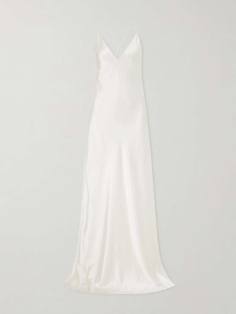 Nili Lotan Ira Silk-charmeuse Gown