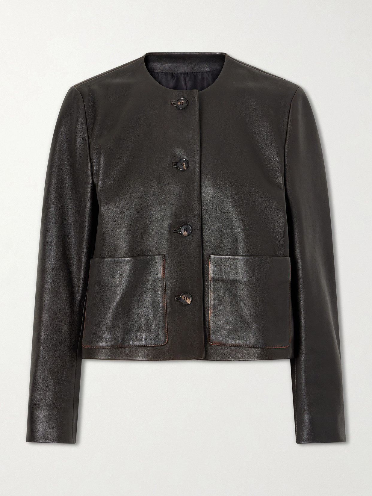 Nili Lotan Ophelie Leather Jacket In Black