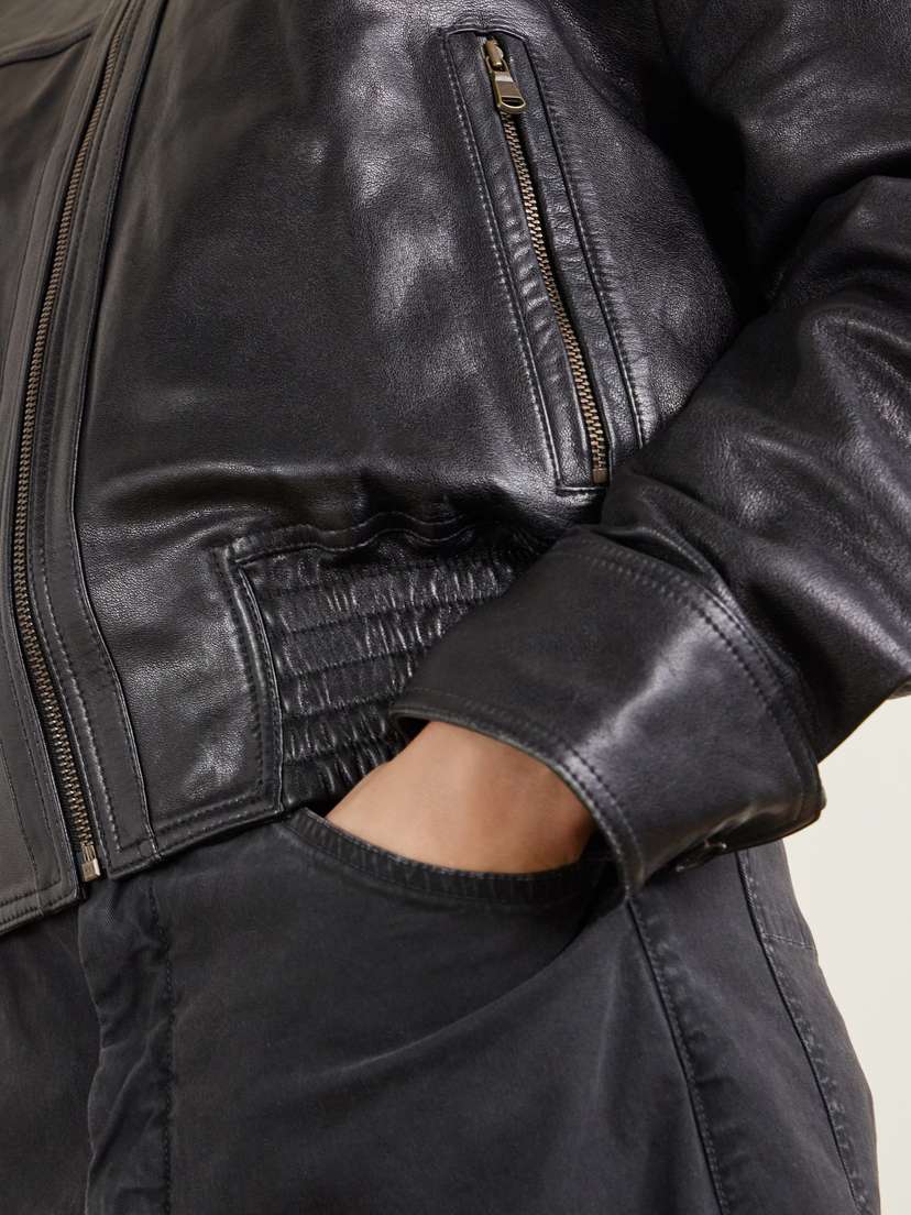 Nili Lotan Aime Leather Bomber Jacket | Thumbnail 5