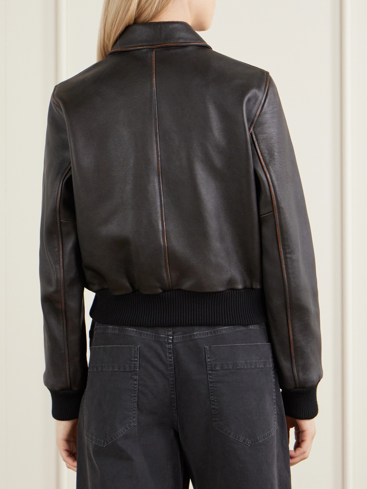 Redley Leather Bomber Jacket