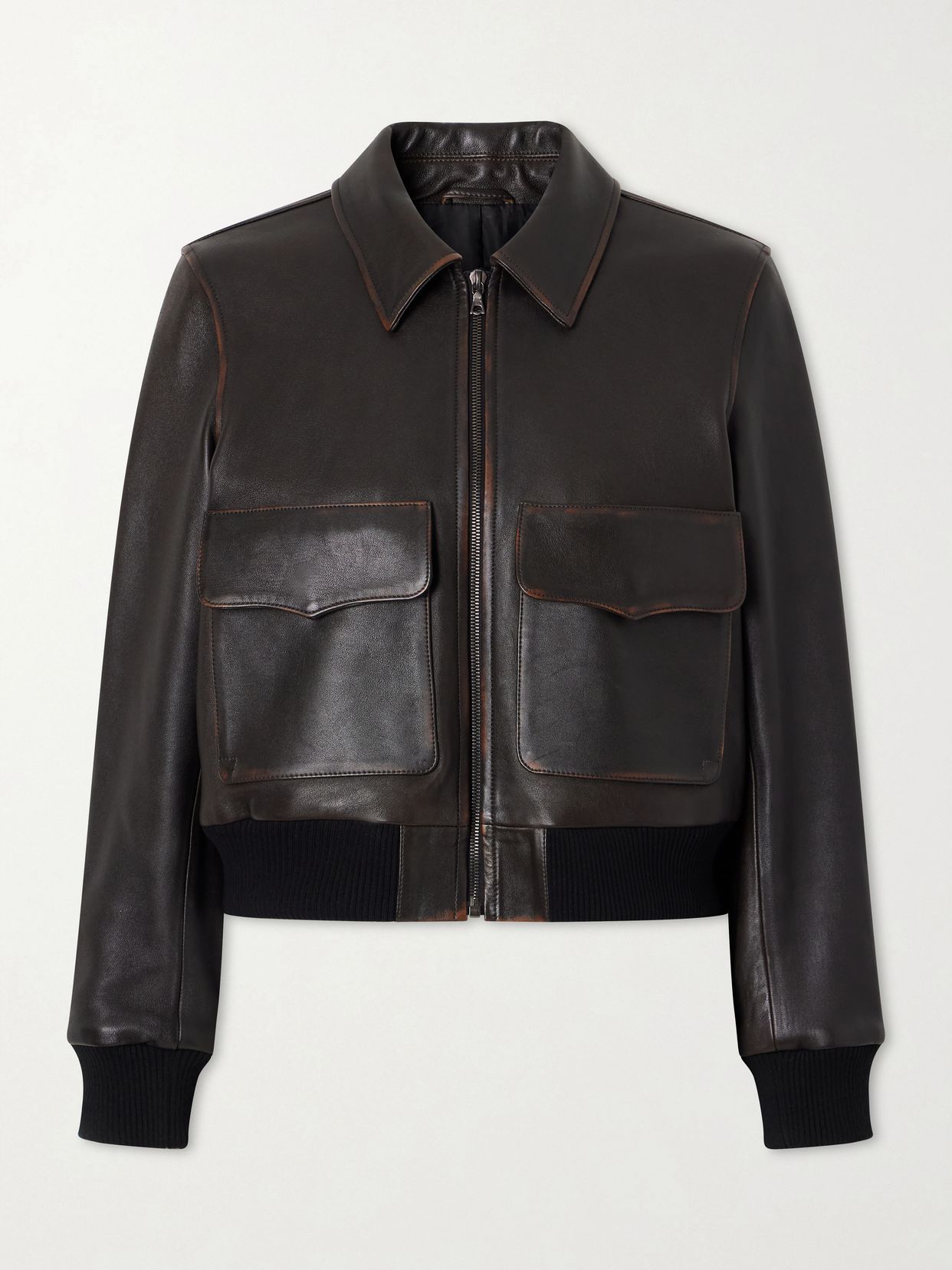 Redley Leather Bomber Jacket