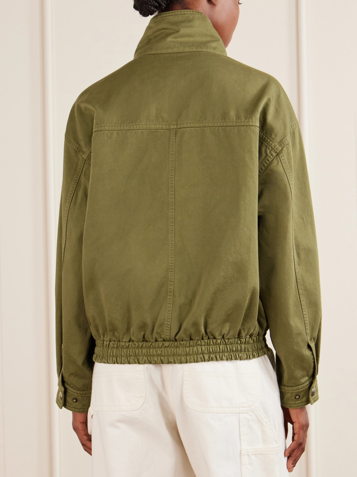 Klaire Cotton Shell Blouson Jacket