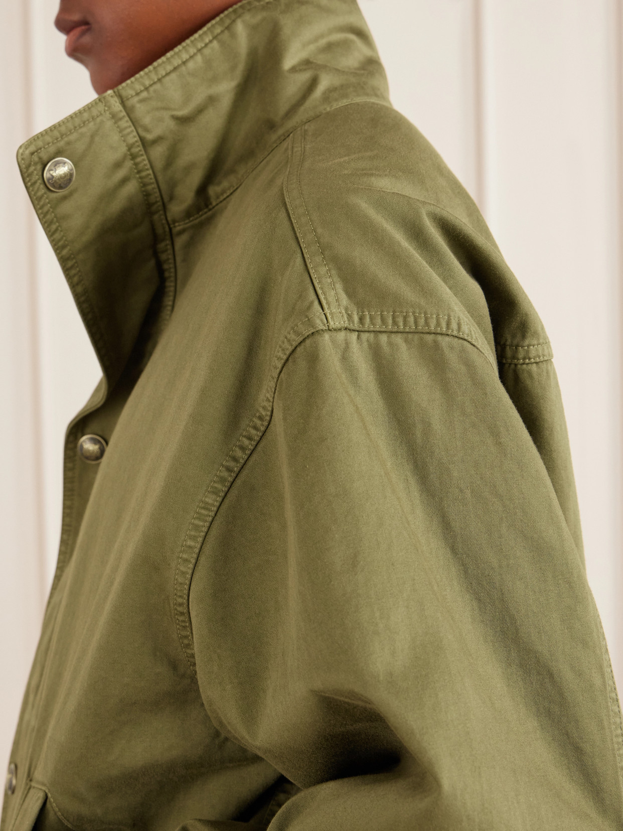 Klaire Cotton Shell Blouson Jacket