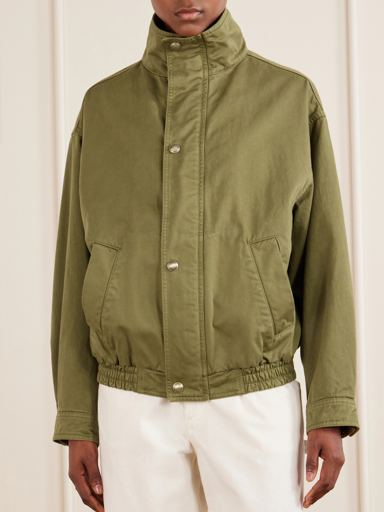 Klaire Cotton Shell Blouson Jacket