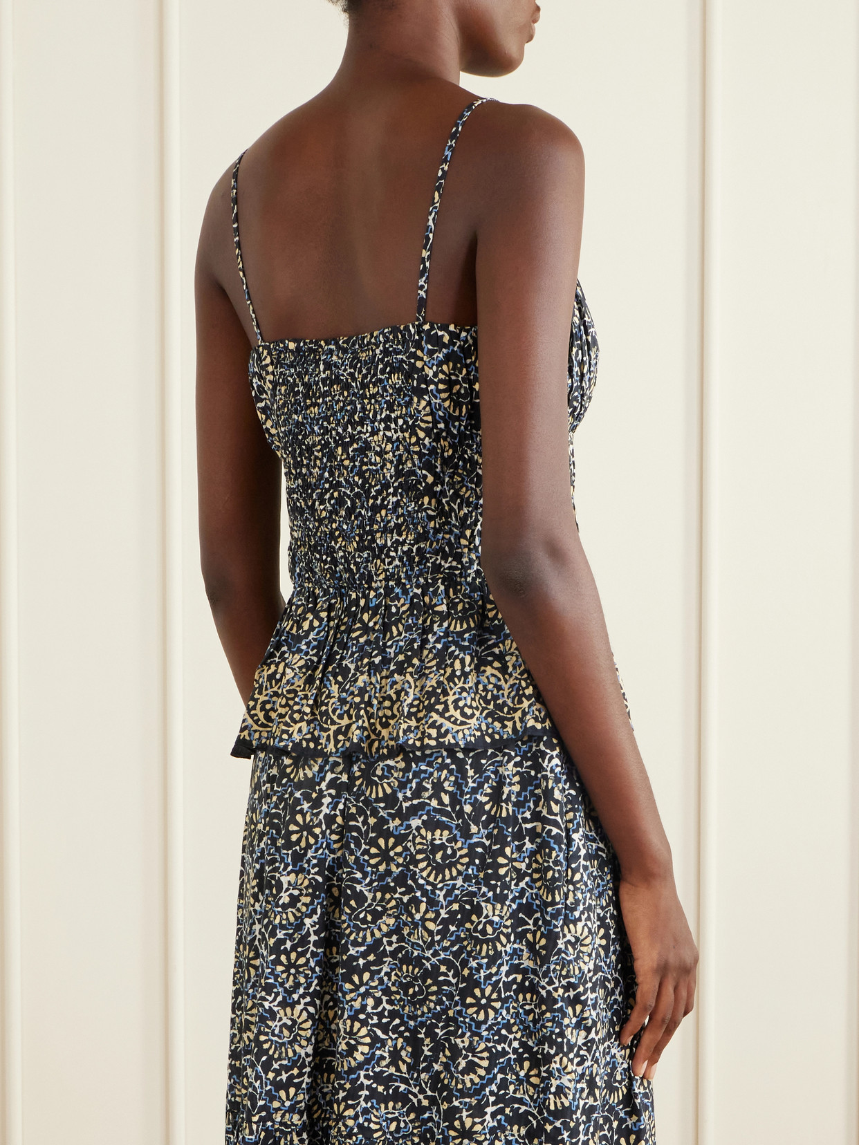 Anya Printed-Cotton Tank