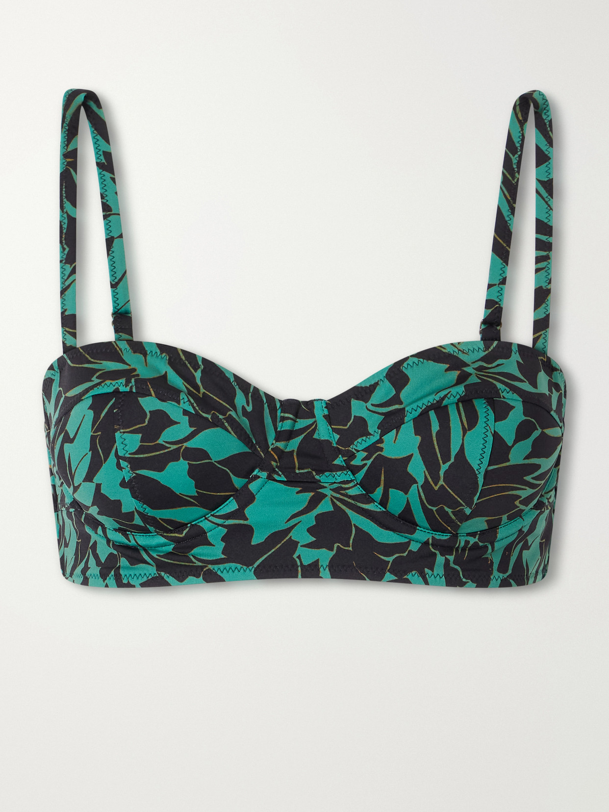 Ulla Johnson Zahara Floral-print Bikini Top In Multi