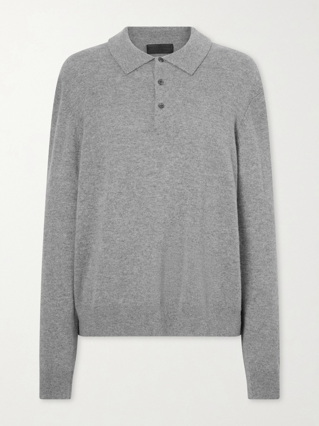 Nili Lotan - Jovan Cashmere Polo Sweater - Gray
