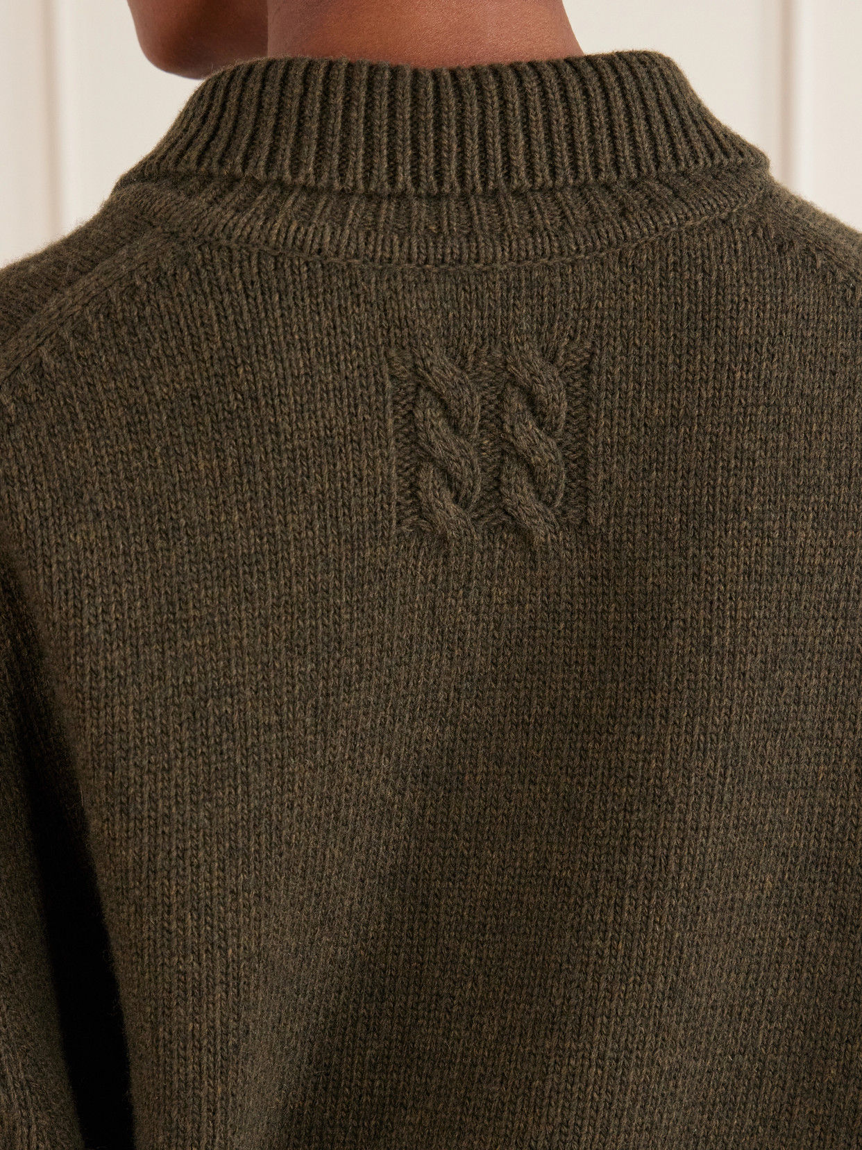 Nili Lotan Long-sleeved Knitted Pullover In Green