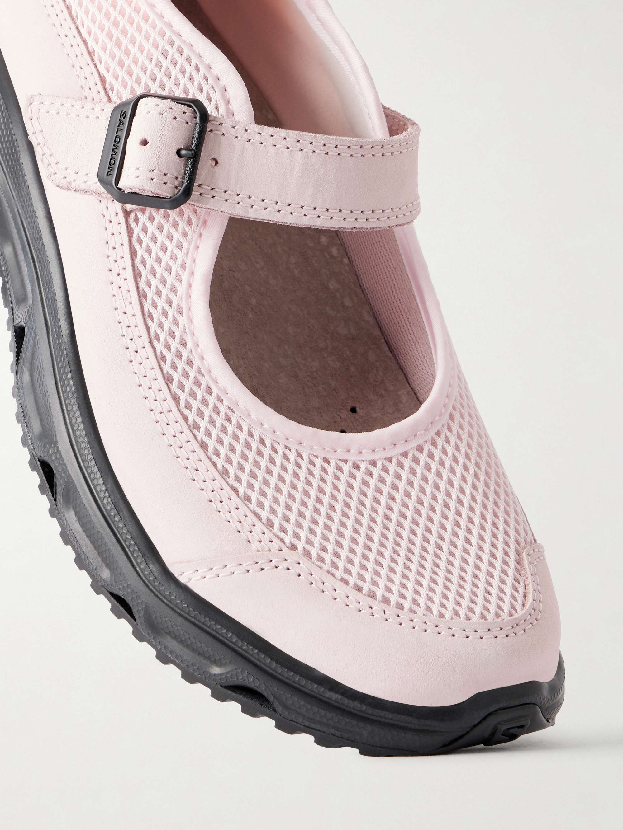 SALOMON RX Marie-Jeanne suede-trimmed mesh sneakers | NET-A-PORTER