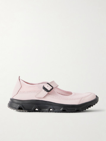 Salomon RX Marie-Jeanne suede-trimmed mesh sneakers