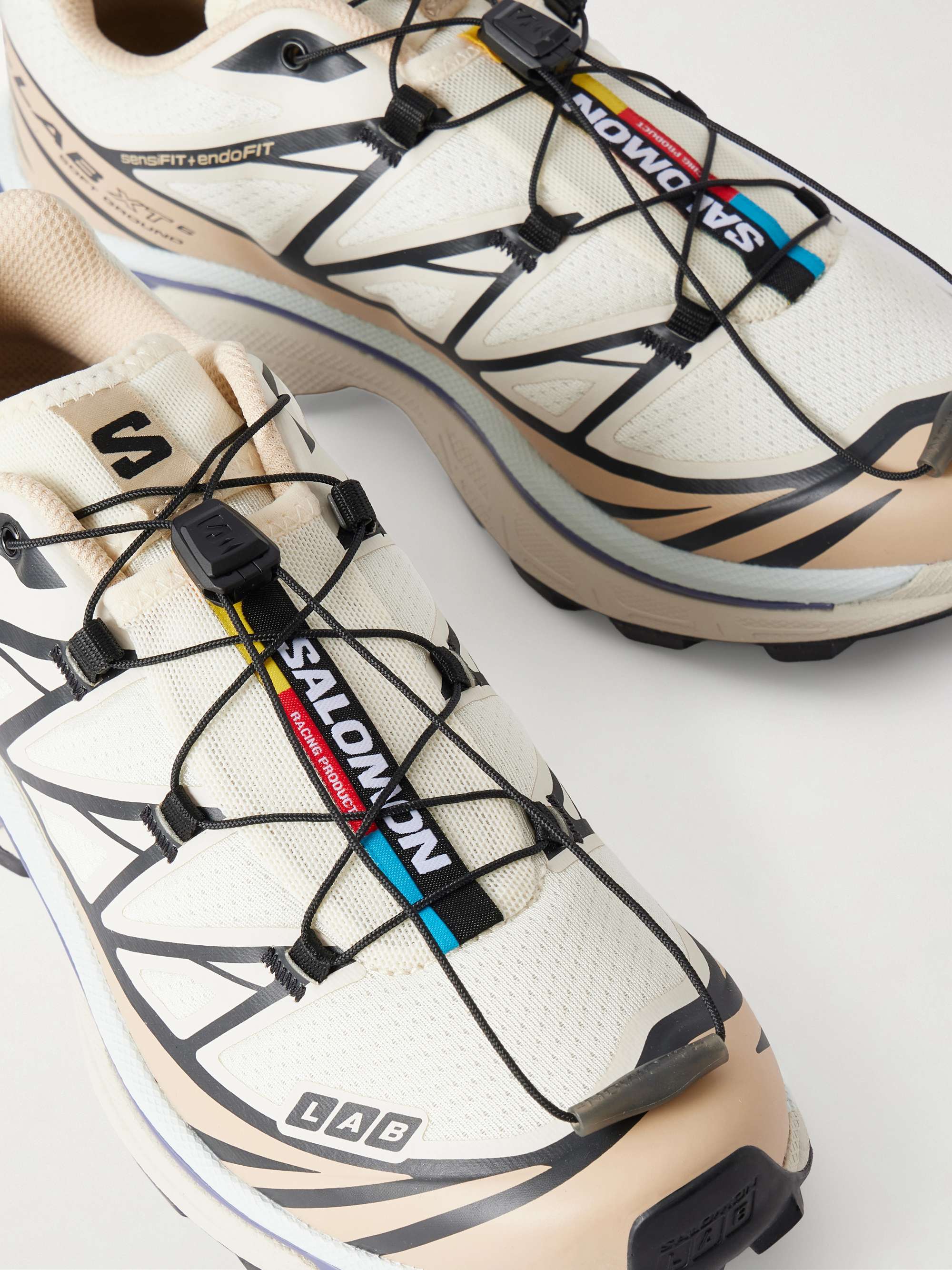 SALOMON XT-6 rubber-trimmed mesh sneakers | NET-A-PORTER