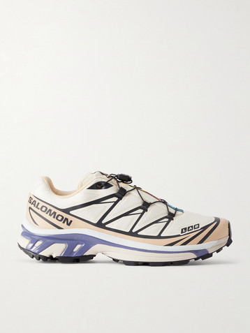 Salomon XT-6 rubber-trimmed mesh sneakers