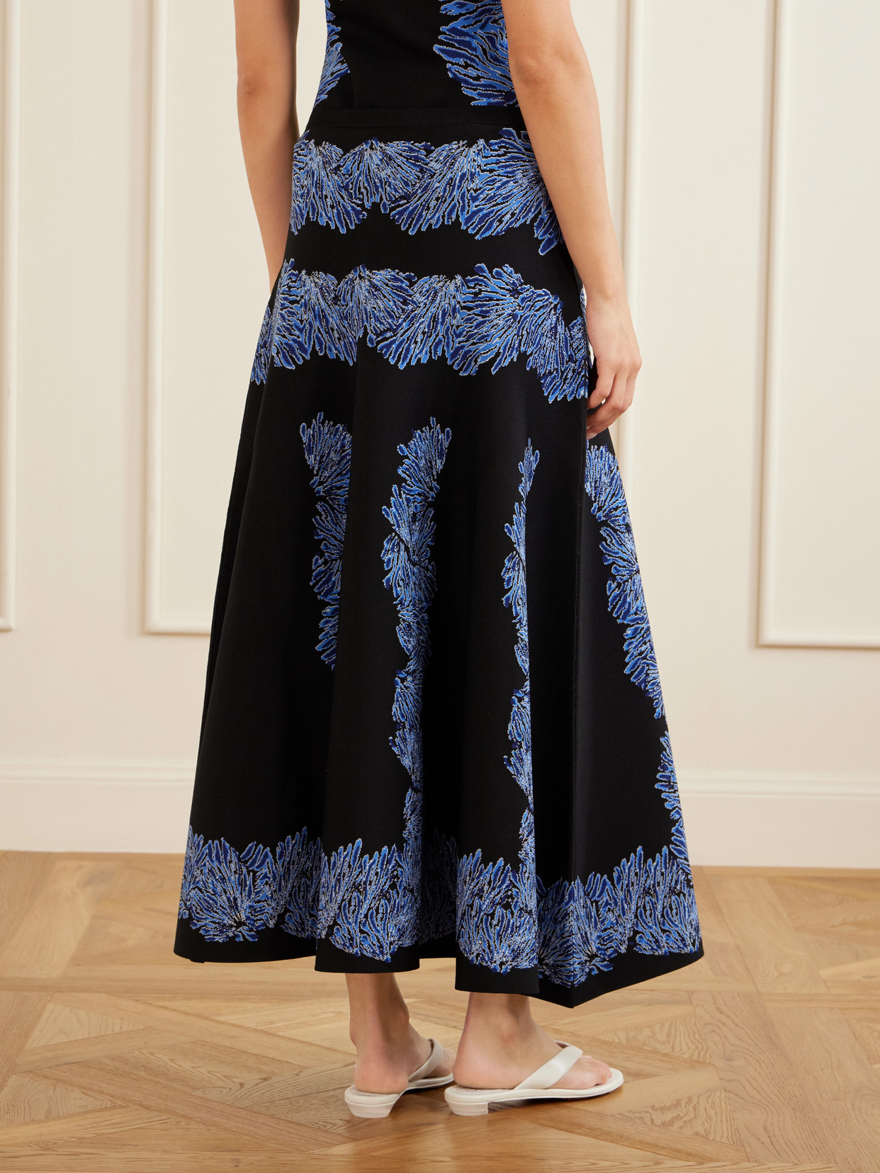 Alessia Jacquard-Knit Midi