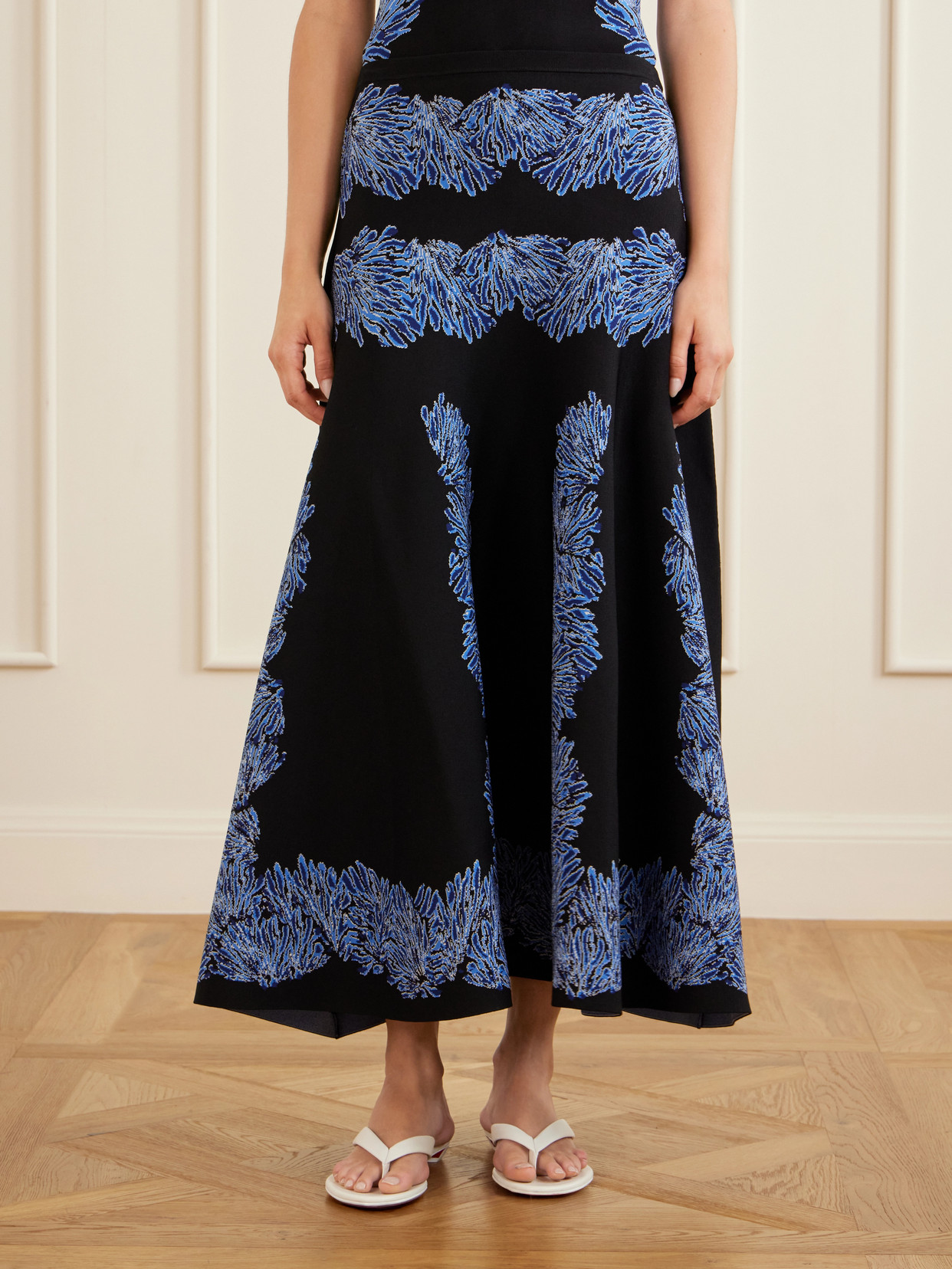 Alessia Jacquard-Knit Midi