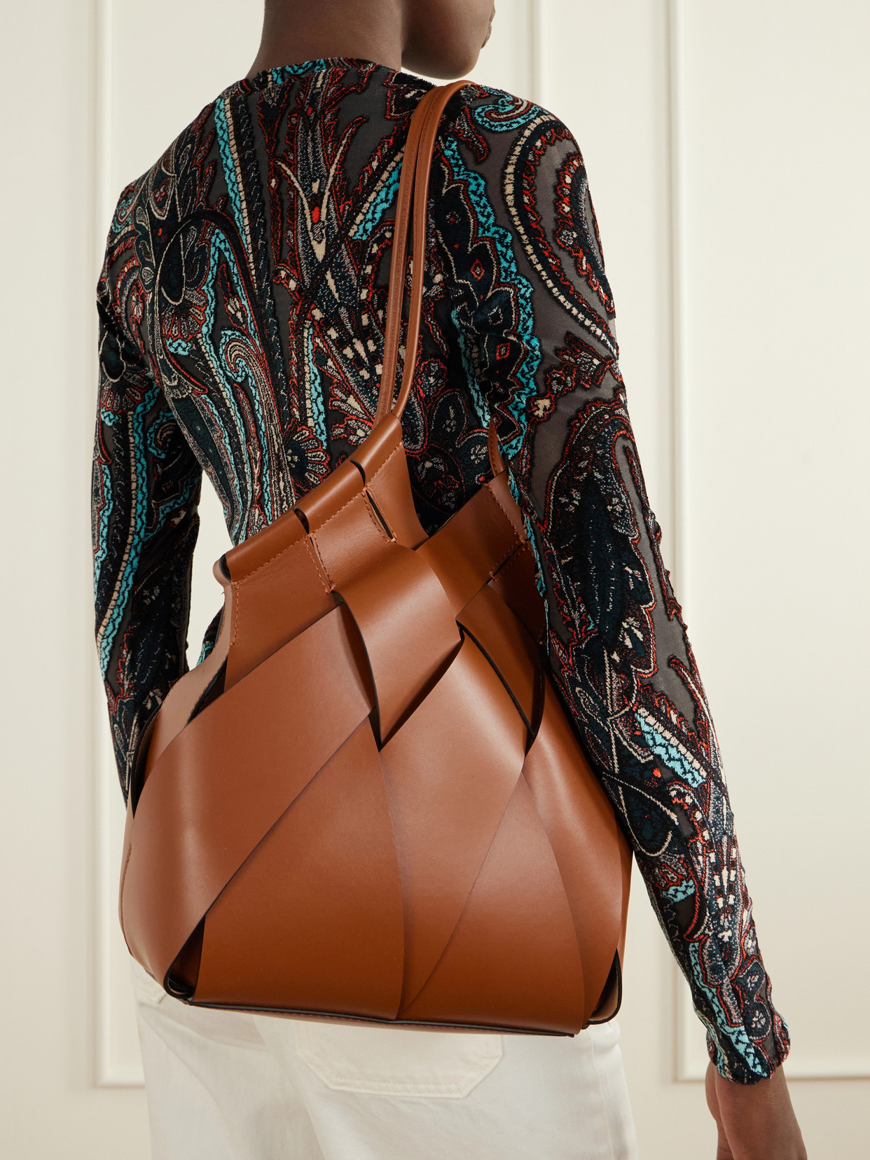 Charlotte Woven Shoulder Bag