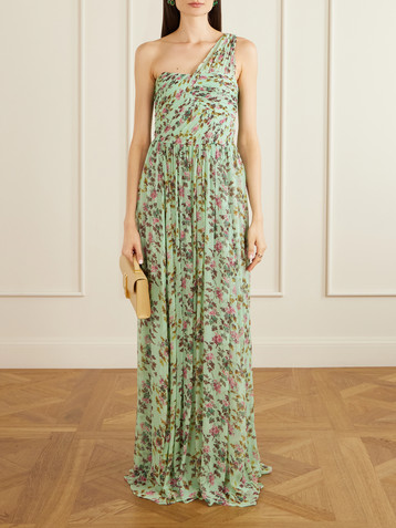 Ulla Johnson Aureline one shoulder silk dress