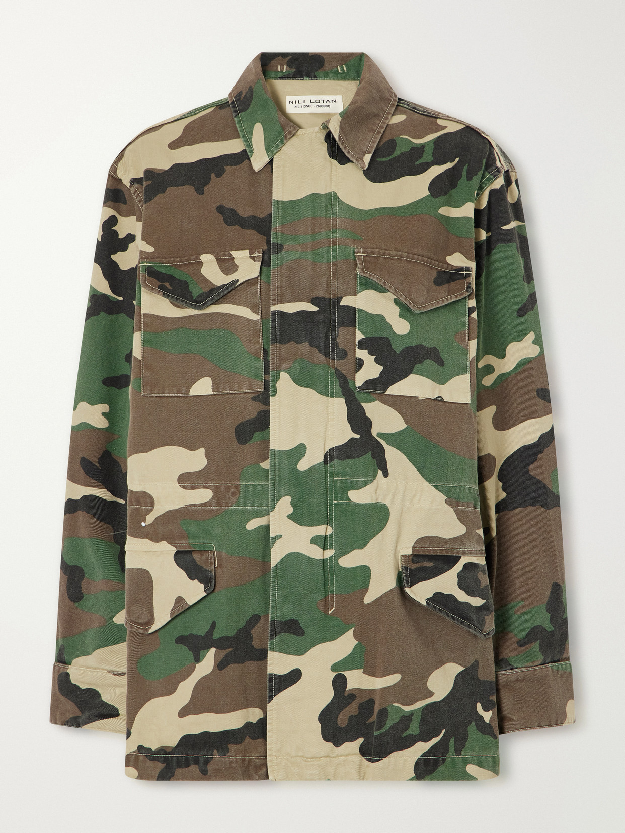 Sacha Camouflage-Print Cotton-Drill Jacket
