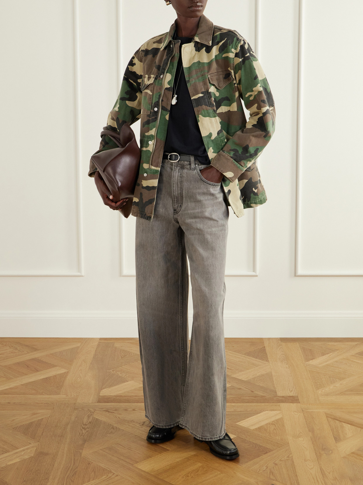 Sacha Camouflage-Print Cotton-Drill Jacket