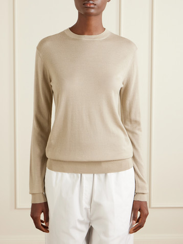 TOTEME Wool and silk-blend sweater
