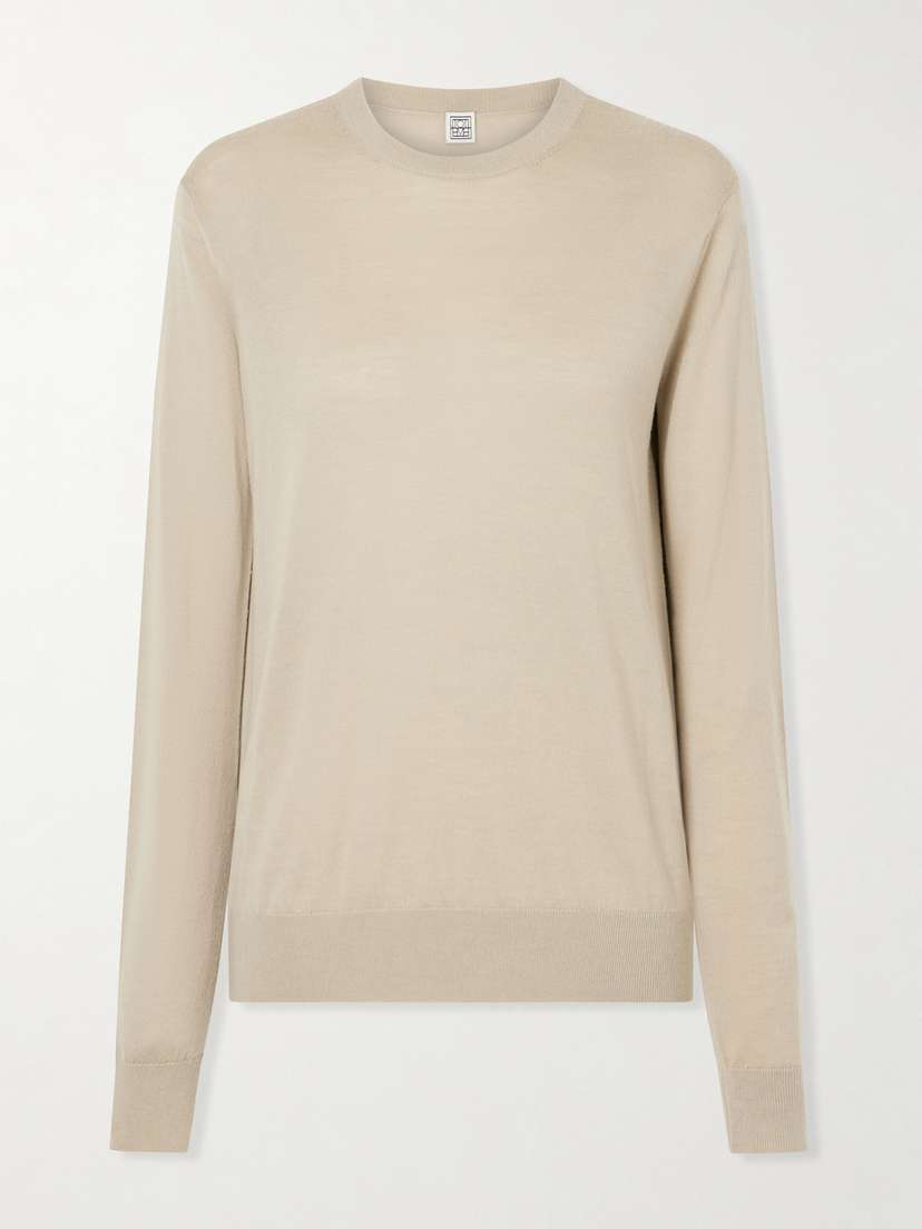 TOTEME Wool And Silk-blend Sweater - Women's Clothing