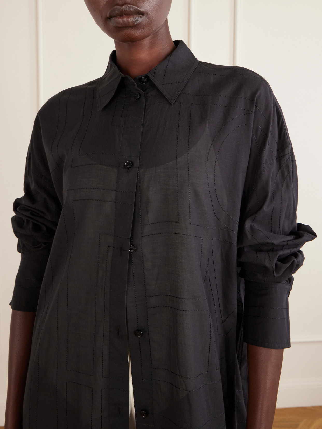 Organic Cotton And Lyocell-Blend Shirt
