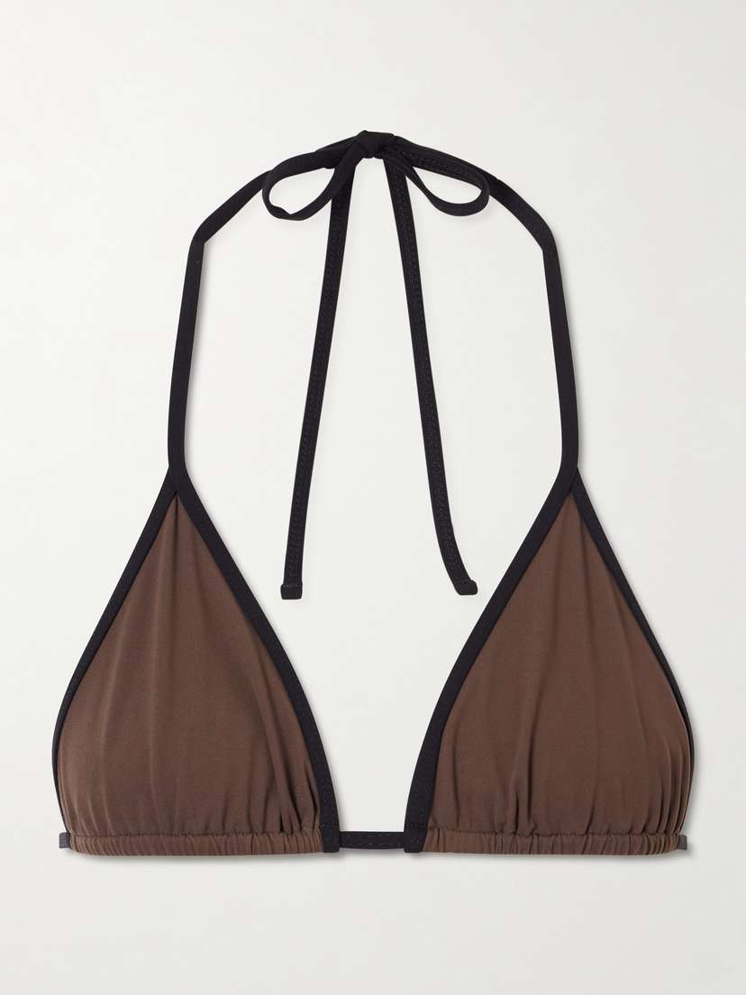 TOTEME Stripe Two-tone Bikini Top | Thumbnail 4