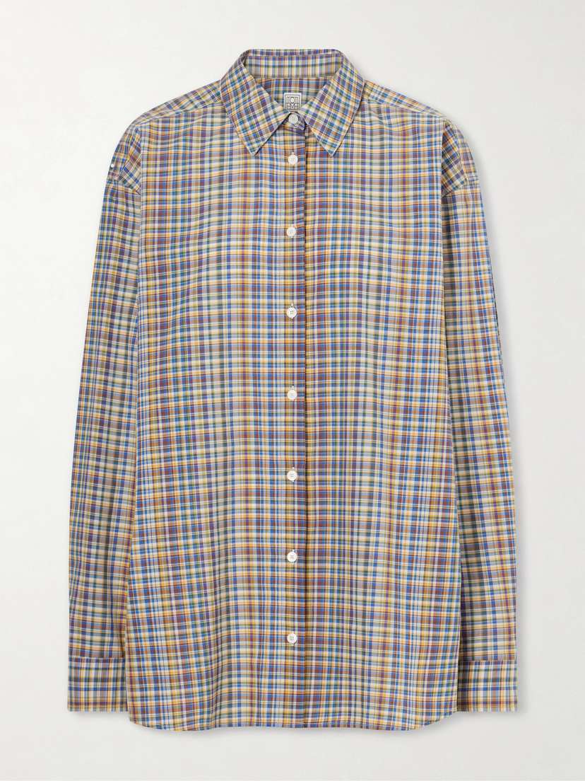 TOTEME Checked Cotton Shirt | Thumbnail 6 TOTEME Checked Cotton Shirt | Thumbnail 6