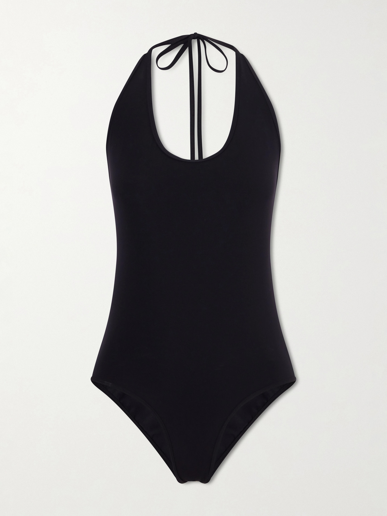 Totême Halterneck Swimsuit In Black