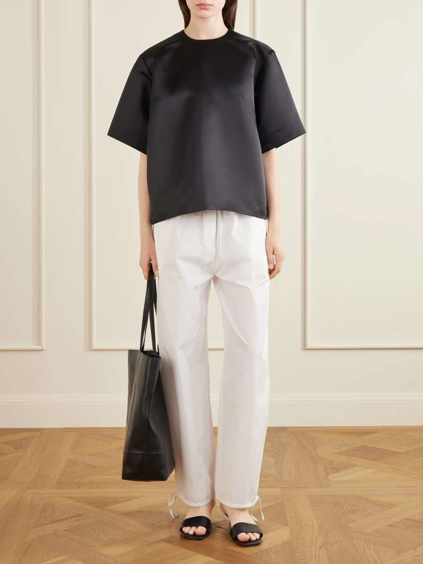 TOTEME Duchesse-satin Blouse | Thumbnail 2 TOTEME Duchesse-satin Blouse | Thumbnail 2