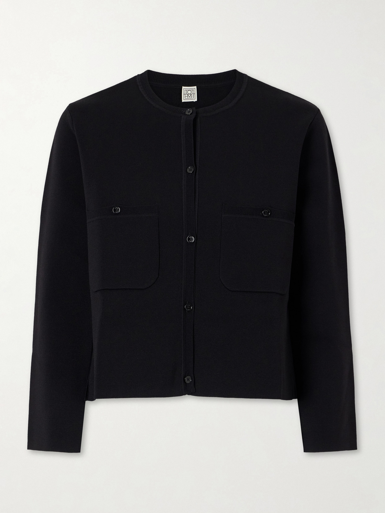 TOTEME - Jersey Cardigan - Black