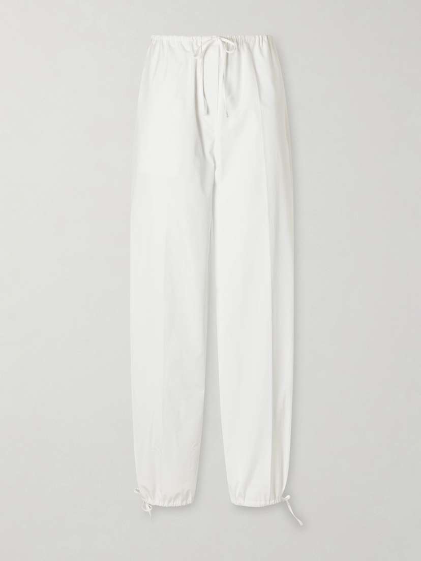 TOTEME Cotton Wide-leg Drawstring Pants
