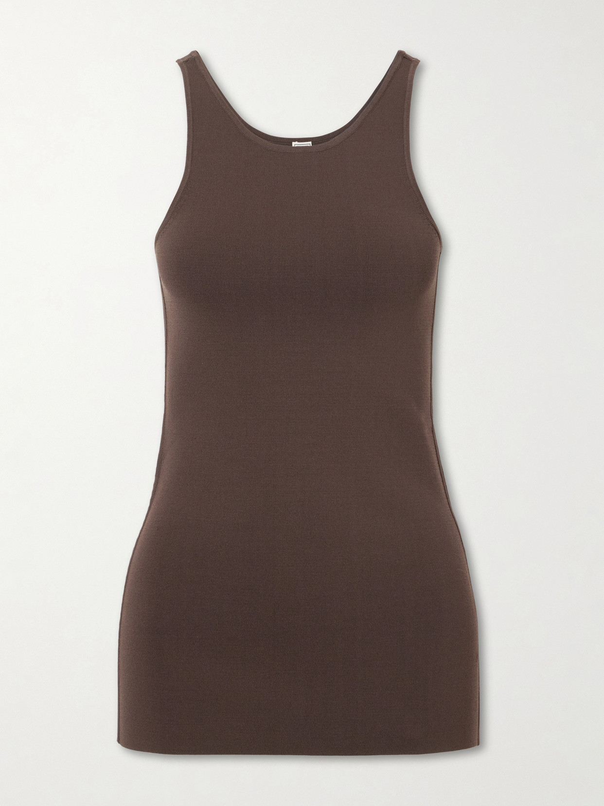 Totême Knitted Tank In Brown