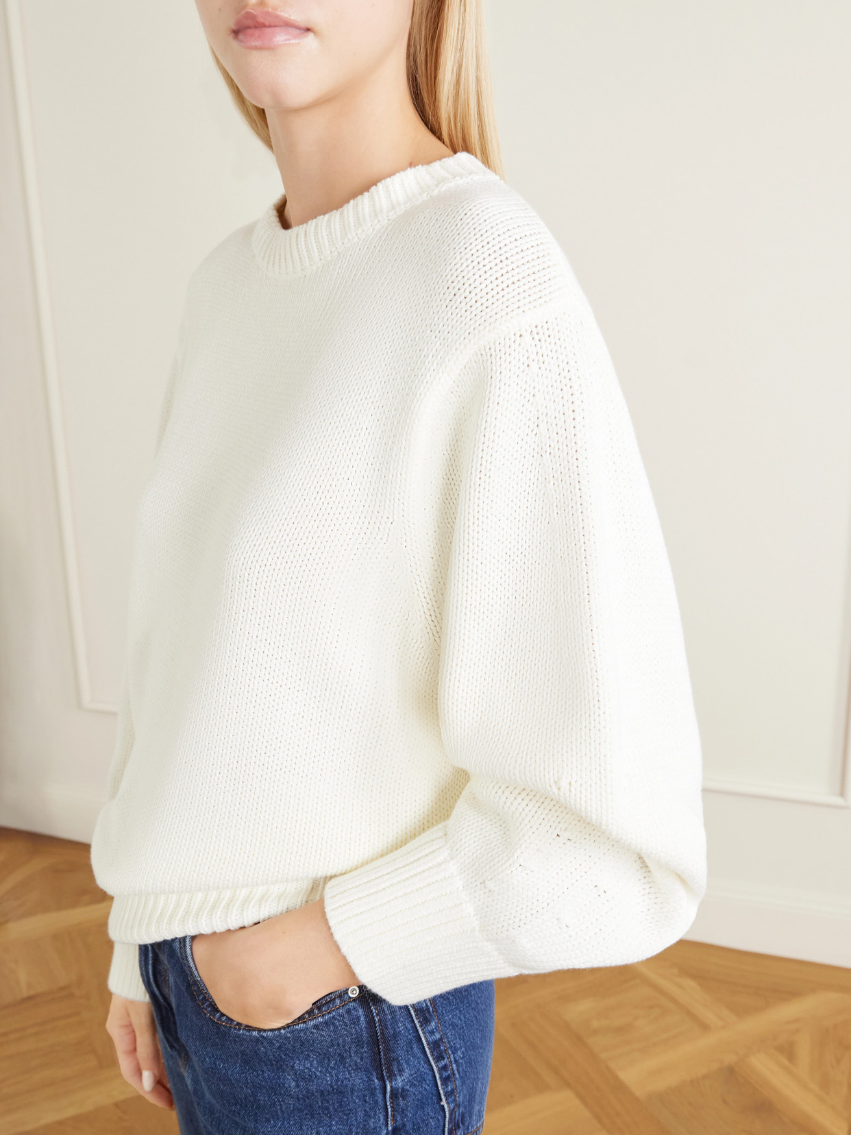 Oversized Organic Cotton-Blend Sweater