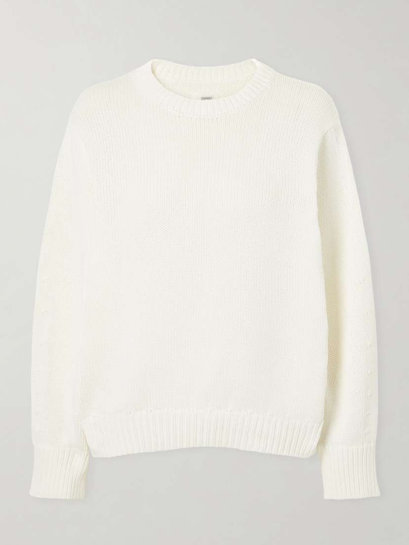 TOTEME Oversized Organic Cotton-blend Sweater