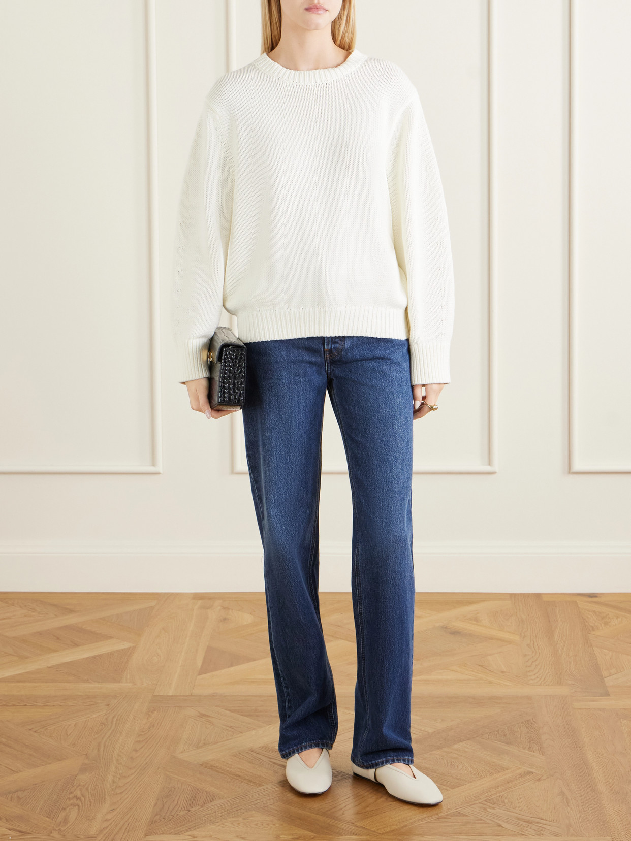 Oversized Organic Cotton-Blend Sweater