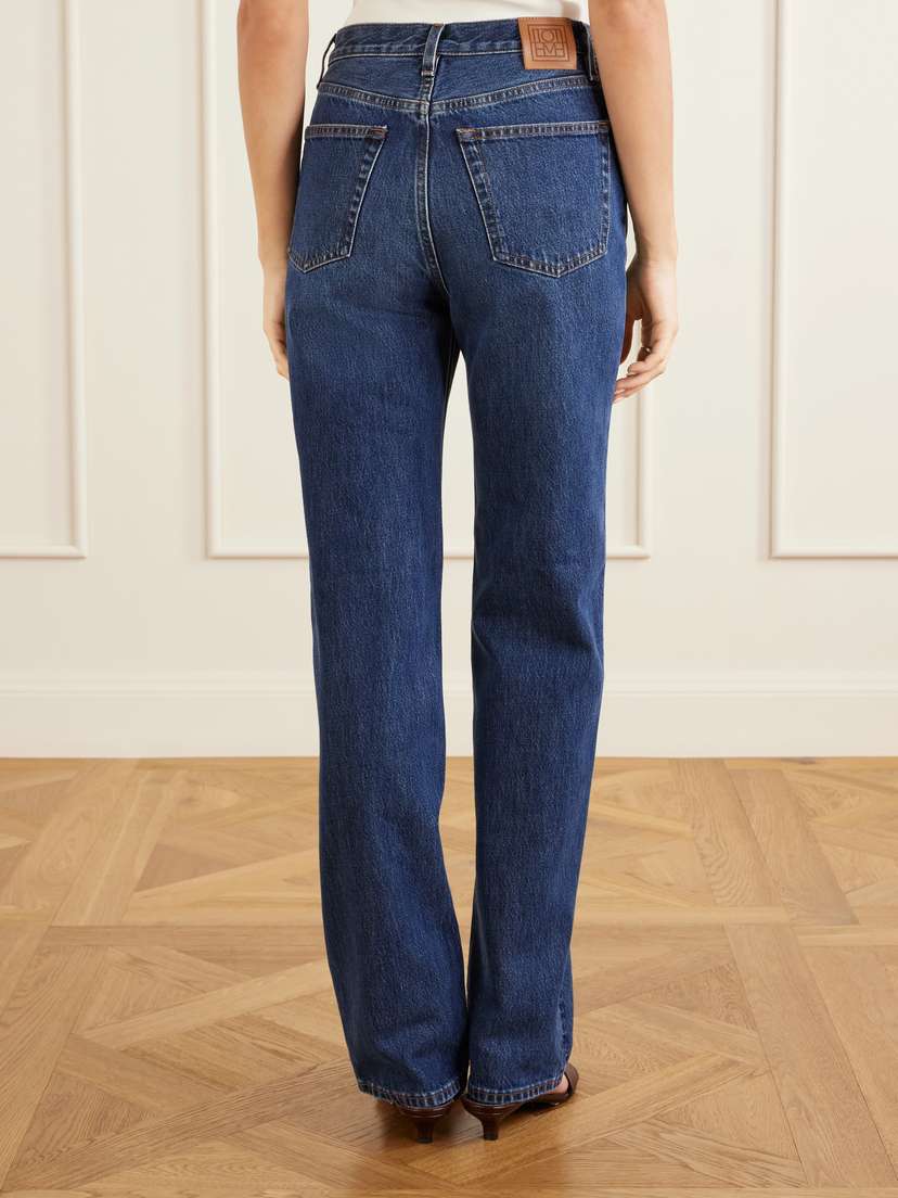 TOTEME Logo-appliquéd Mid-rise Straight-leg Jeans | Thumbnail 4 TOTEME Logo-appliquéd Mid-rise Straight-leg Jeans | Thumbnail 4
