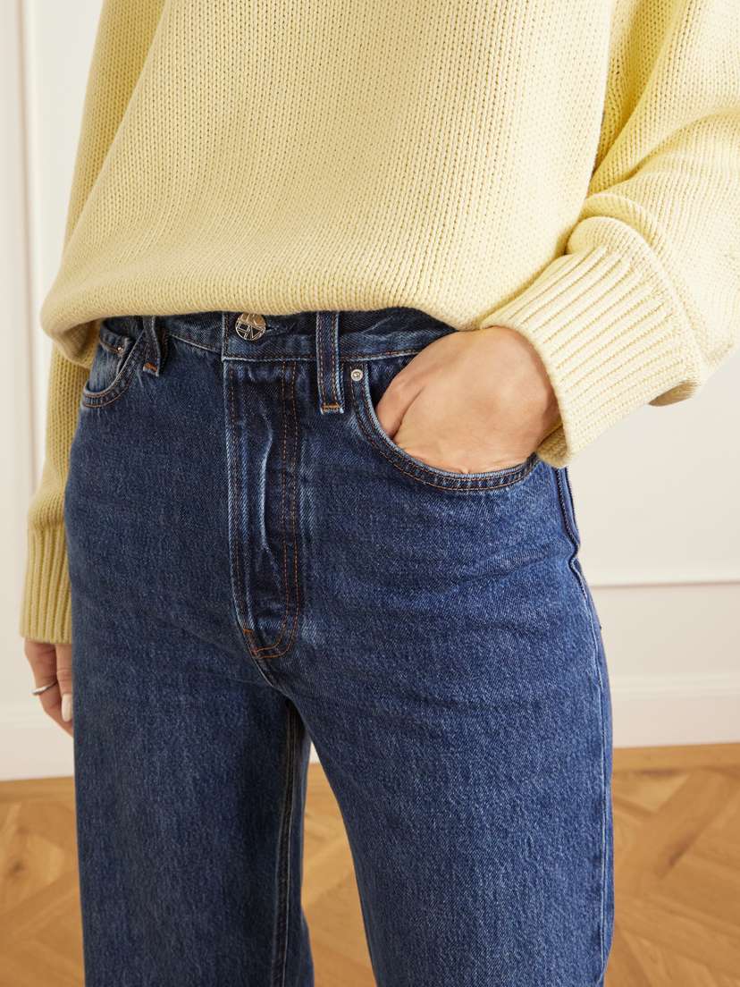 TOTEME Logo-appliquéd Mid-rise Straight-leg Jeans | Thumbnail 5 TOTEME Logo-appliquéd Mid-rise Straight-leg Jeans | Thumbnail 5