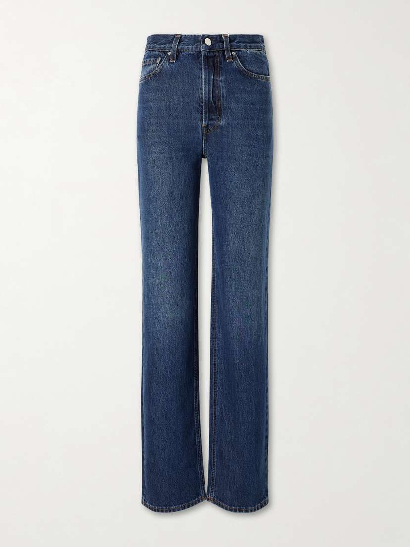 Logo-appliquéd Mid-rise Straight-leg Jeans