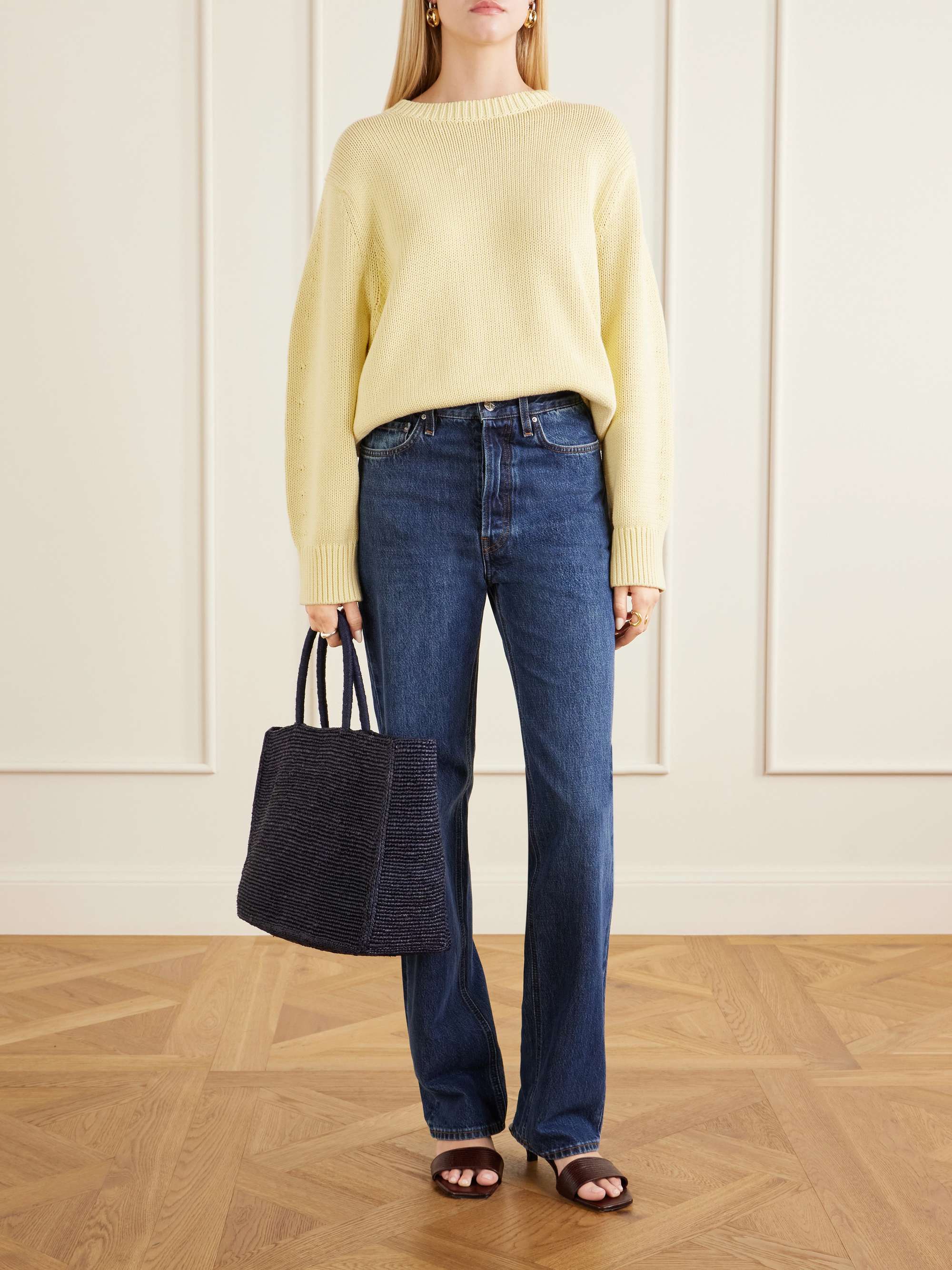 TOTEME Oversized organic cotton-blend sweater | NET-A-PORTER