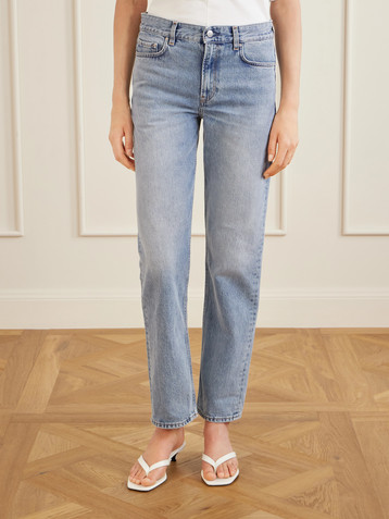 TOTEME Low-rise straight-leg jeans