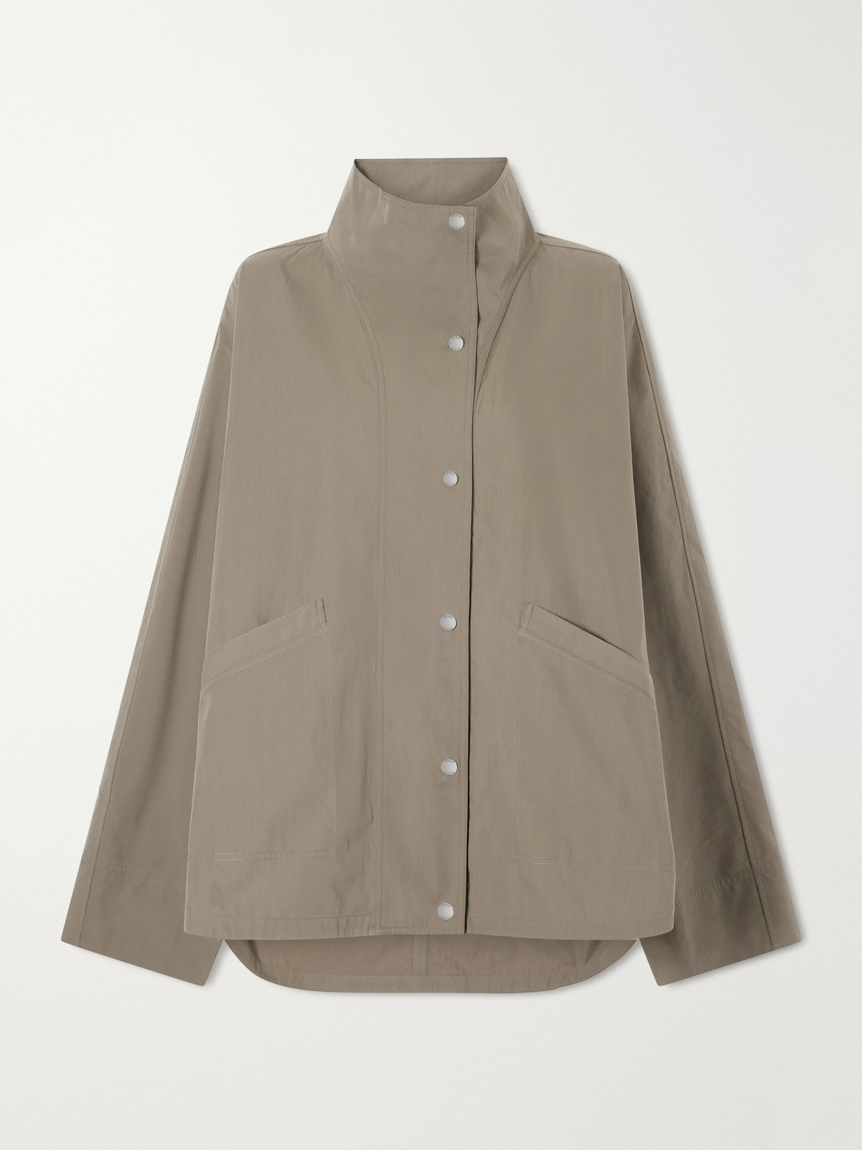 TOTEME - Cotton-blend Shell Jacket - Gray