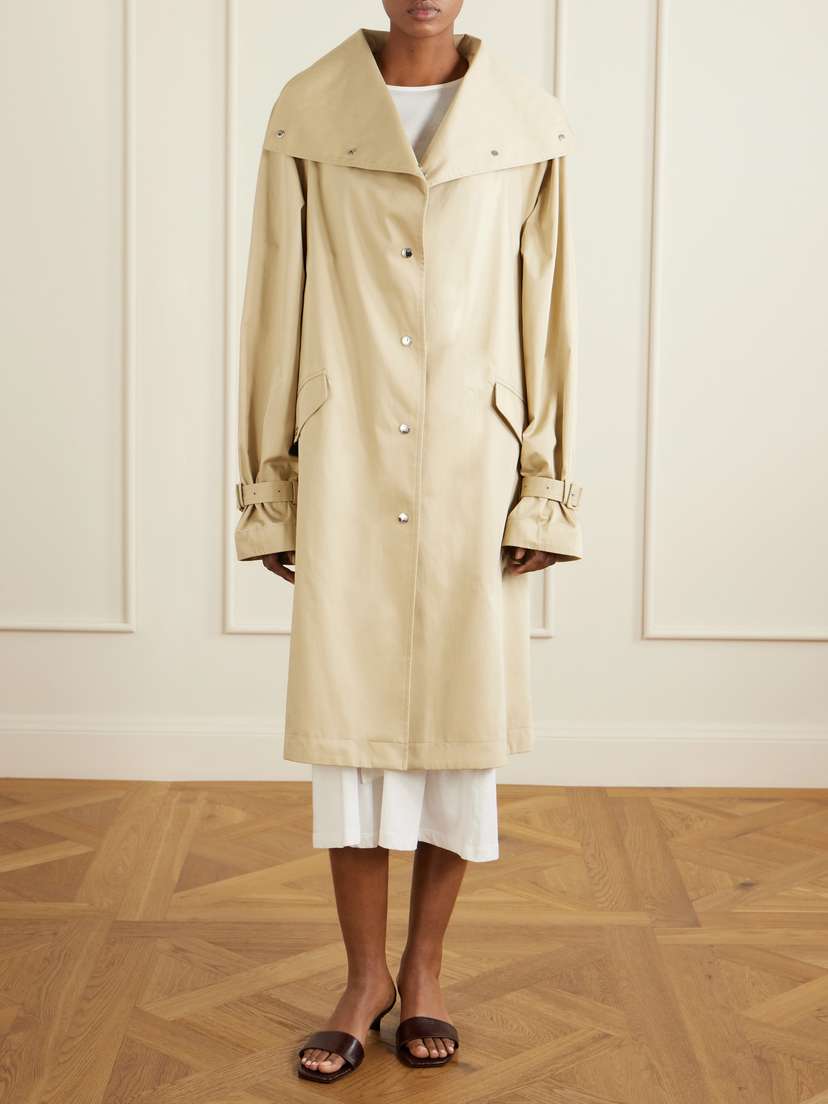 TOTEME Oversized Cotton Trench Coat | Thumbnail 3 TOTEME Oversized Cotton Trench Coat | Thumbnail 3