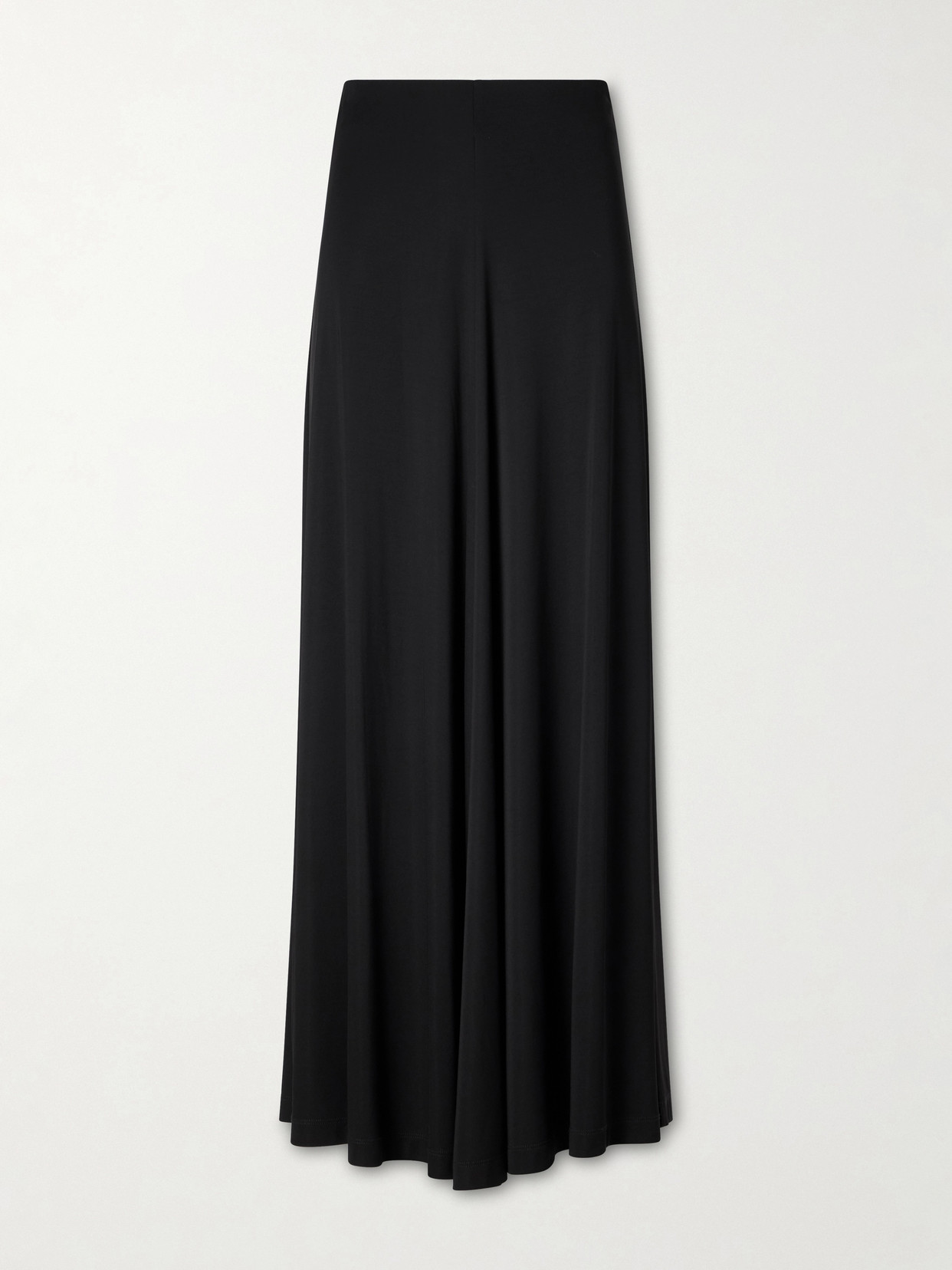 Totême Draped Jersey Maxi Skirt In Black