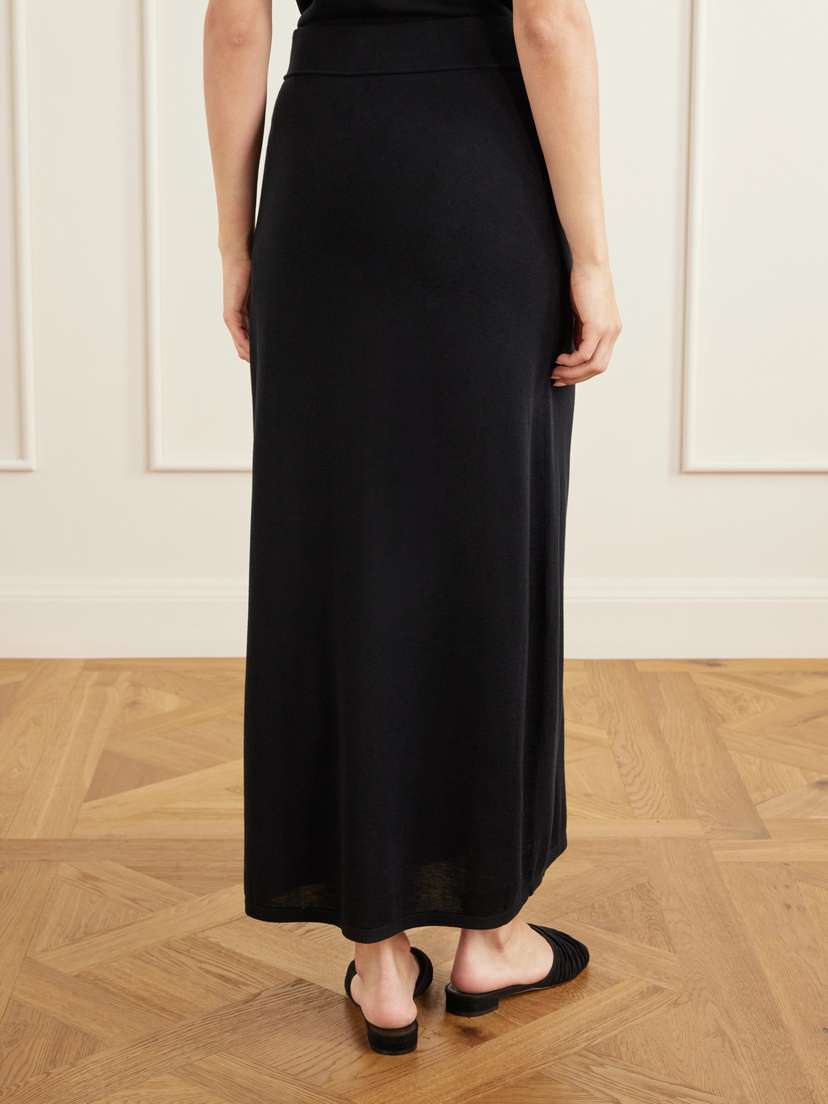 TOTEME Lyocell And Cashmere-blend Knitted Maxi Skirt | Thumbnail 4 TOTEME Lyocell And Cashmere-blend Knitted Maxi Skirt | Thumbnail 4