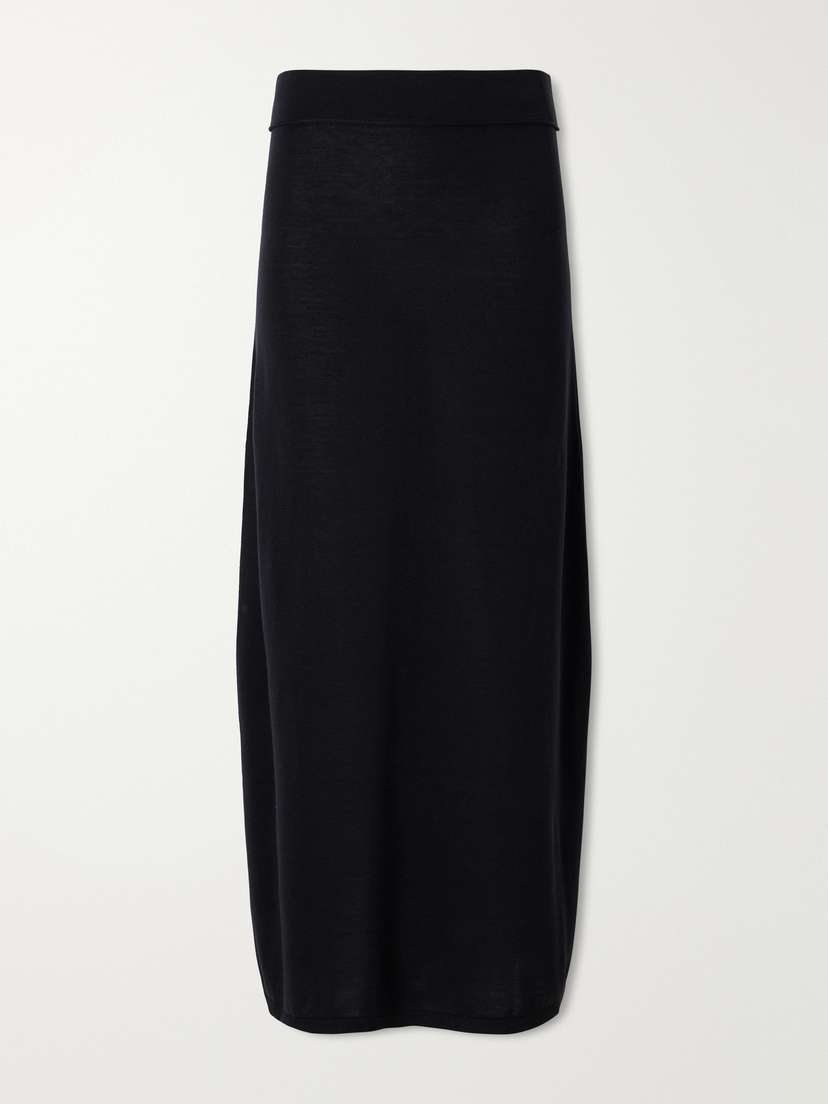 TOTEME Lyocell And Cashmere-blend Knitted Maxi Skirt